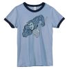 Bella Women's Heather Ringer T-Shirt Thumbnail