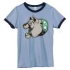 Bella Women's Heather Ringer T-Shirt Thumbnail