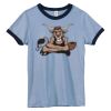 Bella Women's Heather Ringer T-Shirt Thumbnail