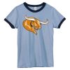 Bella Women's Heather Ringer T-Shirt Thumbnail