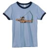 Bella Women's Heather Ringer T-Shirt Thumbnail