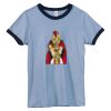 Bella Women's Heather Ringer T-Shirt Thumbnail