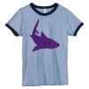 Bella Women's Heather Ringer T-Shirt Thumbnail