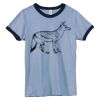 Bella Women's Heather Ringer T-Shirt Thumbnail