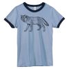 Bella Women's Heather Ringer T-Shirt Thumbnail