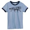 Bella Women's Heather Ringer T-Shirt Thumbnail