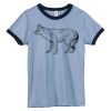 Bella Women's Heather Ringer T-Shirt Thumbnail