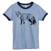 Bella Women's Heather Ringer T-Shirt Thumbnail