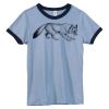 Bella Women's Heather Ringer T-Shirt Thumbnail