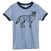 Bella Women's Heather Ringer T-Shirt Thumbnail