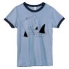 Bella Women's Heather Ringer T-Shirt Thumbnail