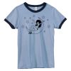 Bella Women's Heather Ringer T-Shirt Thumbnail