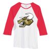 Bella Women's Baby Rib Contrast 3/4-Sleeve Raglan T-Shirt  Thumbnail