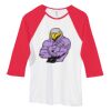 Bella Women's Baby Rib Contrast 3/4-Sleeve Raglan T-Shirt  Thumbnail