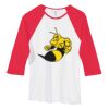 Bella Women's Baby Rib Contrast 3/4-Sleeve Raglan T-Shirt  Thumbnail