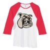 Bella Women's Baby Rib Contrast 3/4-Sleeve Raglan T-Shirt  Thumbnail