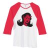 Bella Women's Baby Rib Contrast 3/4-Sleeve Raglan T-Shirt  Thumbnail