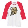 Bella Women's Baby Rib Contrast 3/4-Sleeve Raglan T-Shirt  Thumbnail