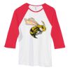 Bella Women's Baby Rib Contrast 3/4-Sleeve Raglan T-Shirt  Thumbnail