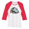 Bella Women's Baby Rib Contrast 3/4-Sleeve Raglan T-Shirt  Thumbnail