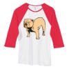 Bella Women's Baby Rib Contrast 3/4-Sleeve Raglan T-Shirt  Thumbnail