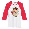 Bella Women's Baby Rib Contrast 3/4-Sleeve Raglan T-Shirt  Thumbnail