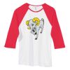 Bella Women's Baby Rib Contrast 3/4-Sleeve Raglan T-Shirt  Thumbnail