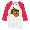 Bella Women's Baby Rib Contrast 3/4-Sleeve Raglan T-Shirt  Thumbnail