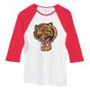 Bella Women's Baby Rib Contrast 3/4-Sleeve Raglan T-Shirt  Thumbnail