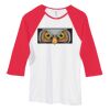 Bella Women's Baby Rib Contrast 3/4-Sleeve Raglan T-Shirt  Thumbnail