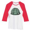 Bella Women's Baby Rib Contrast 3/4-Sleeve Raglan T-Shirt  Thumbnail