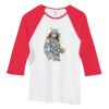 Bella Women's Baby Rib Contrast 3/4-Sleeve Raglan T-Shirt  Thumbnail