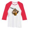 Bella Women's Baby Rib Contrast 3/4-Sleeve Raglan T-Shirt  Thumbnail