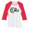 Bella Women's Baby Rib Contrast 3/4-Sleeve Raglan T-Shirt  Thumbnail