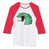 Bella Women's Baby Rib Contrast 3/4-Sleeve Raglan T-Shirt  Thumbnail