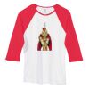 Bella Women's Baby Rib Contrast 3/4-Sleeve Raglan T-Shirt  Thumbnail