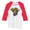 Bella Women's Baby Rib Contrast 3/4-Sleeve Raglan T-Shirt  Thumbnail