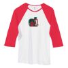 Bella Women's Baby Rib Contrast 3/4-Sleeve Raglan T-Shirt  Thumbnail