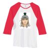 Bella Women's Baby Rib Contrast 3/4-Sleeve Raglan T-Shirt  Thumbnail