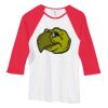 Bella Women's Baby Rib Contrast 3/4-Sleeve Raglan T-Shirt  Thumbnail