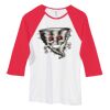 Bella Women's Baby Rib Contrast 3/4-Sleeve Raglan T-Shirt  Thumbnail