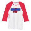 Bella Women's Baby Rib Contrast 3/4-Sleeve Raglan T-Shirt  Thumbnail