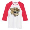 Bella Women's Baby Rib Contrast 3/4-Sleeve Raglan T-Shirt  Thumbnail