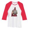 Bella Women's Baby Rib Contrast 3/4-Sleeve Raglan T-Shirt  Thumbnail