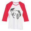 Bella Women's Baby Rib Contrast 3/4-Sleeve Raglan T-Shirt  Thumbnail