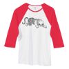 Bella Women's Baby Rib Contrast 3/4-Sleeve Raglan T-Shirt  Thumbnail