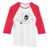 Bella Women's Baby Rib Contrast 3/4-Sleeve Raglan T-Shirt  Thumbnail