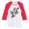 Bella Women's Baby Rib Contrast 3/4-Sleeve Raglan T-Shirt  Thumbnail