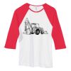 Bella Women's Baby Rib Contrast 3/4-Sleeve Raglan T-Shirt  Thumbnail