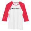 Bella Women's Baby Rib Contrast 3/4-Sleeve Raglan T-Shirt  Thumbnail